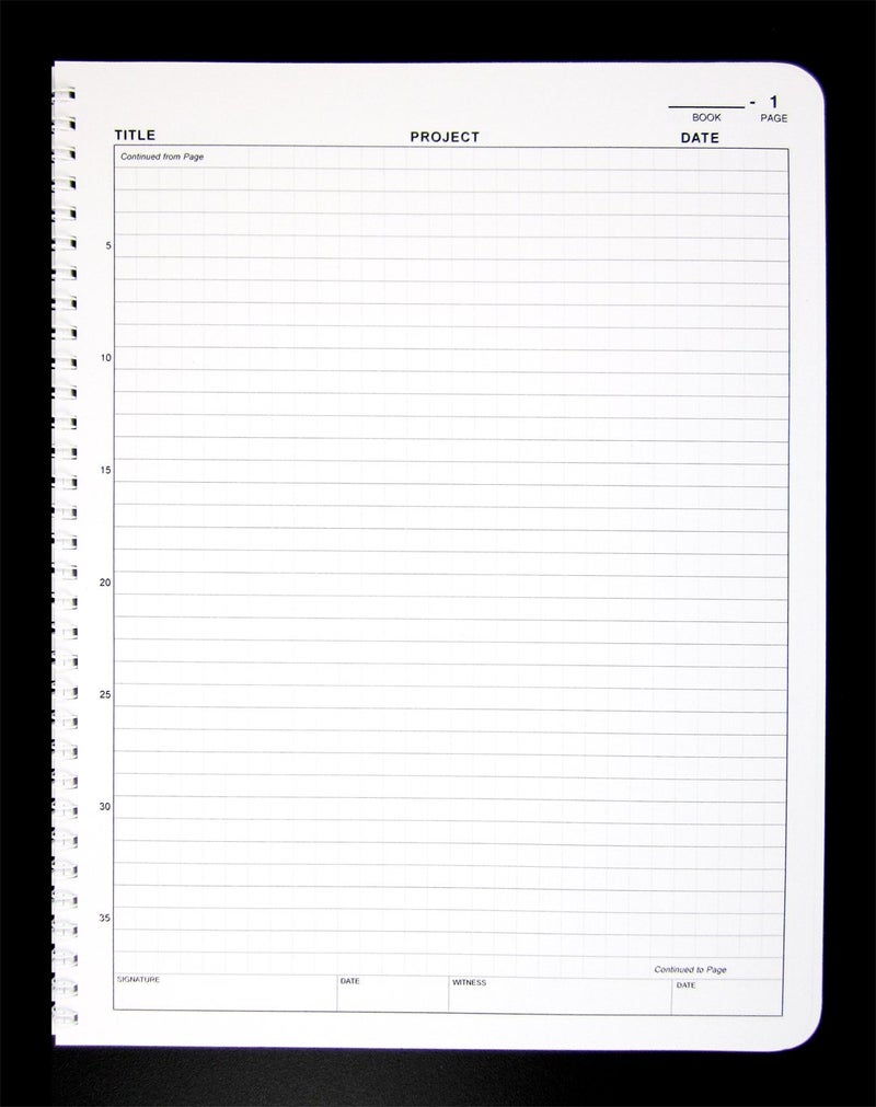 BookFactory Student Lab Notebook (Scientific Grid Format) - Standard No Carbon Copies 8.5'' x 11'', 100 Pages [Wire-O Bound] (Made in USA) - Image 5